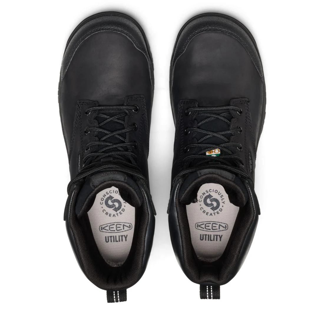 Keen Evanston Botte de travail imperméable à bout composite de 8 po pour hommes - 1032281 Noir - Image 6