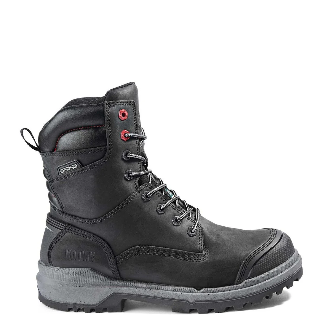 Kodiak Karluk Botte de travail imperméable à bout composite de 8 po pour hommes 8379BK - Noir - Image 2