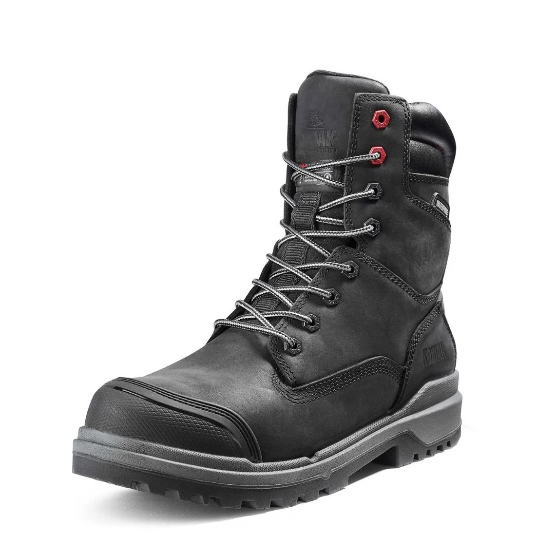 Kodiak Karluk Botte de travail imperméable à bout composite de 8 po pour hommes 8379BK - Noir - Image 4