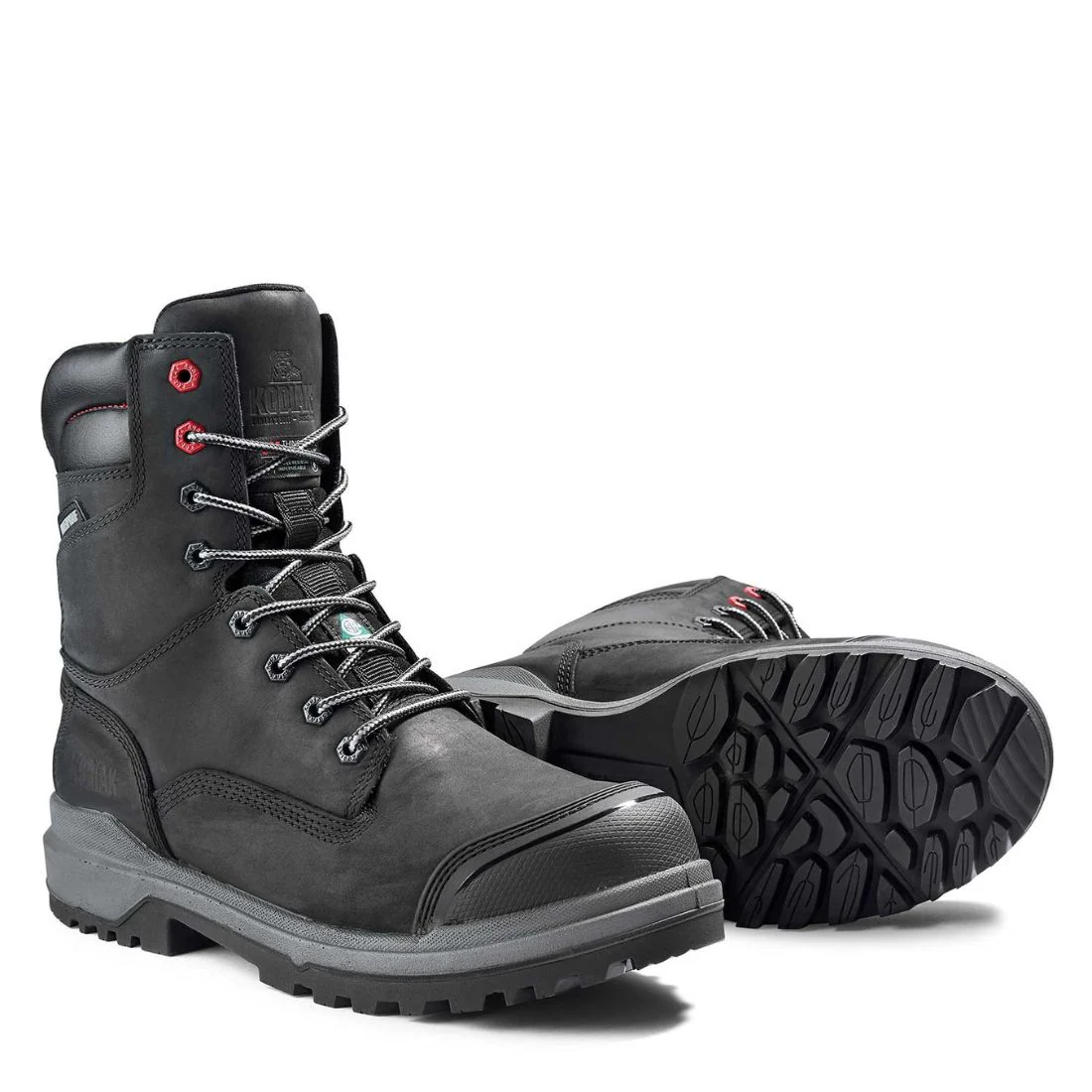 Kodiak Karluk Botte de travail imperméable à bout composite de 8 po pour hommes 8379BK - Noir - Image 5