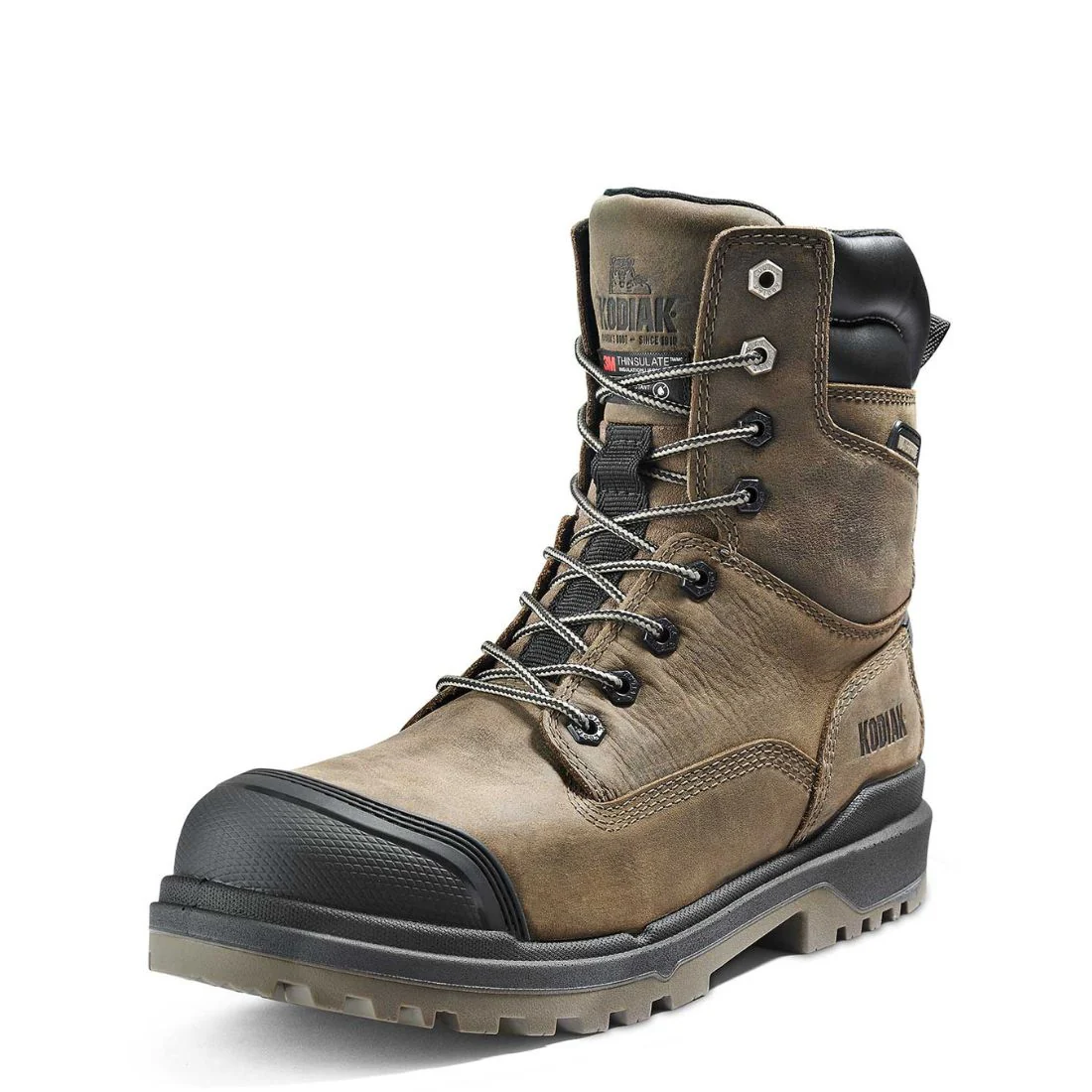 Kodiak Karluk Botte de travail imperméable à bout composite de 8 po pour hommes 8379FS - Brun - Image 4