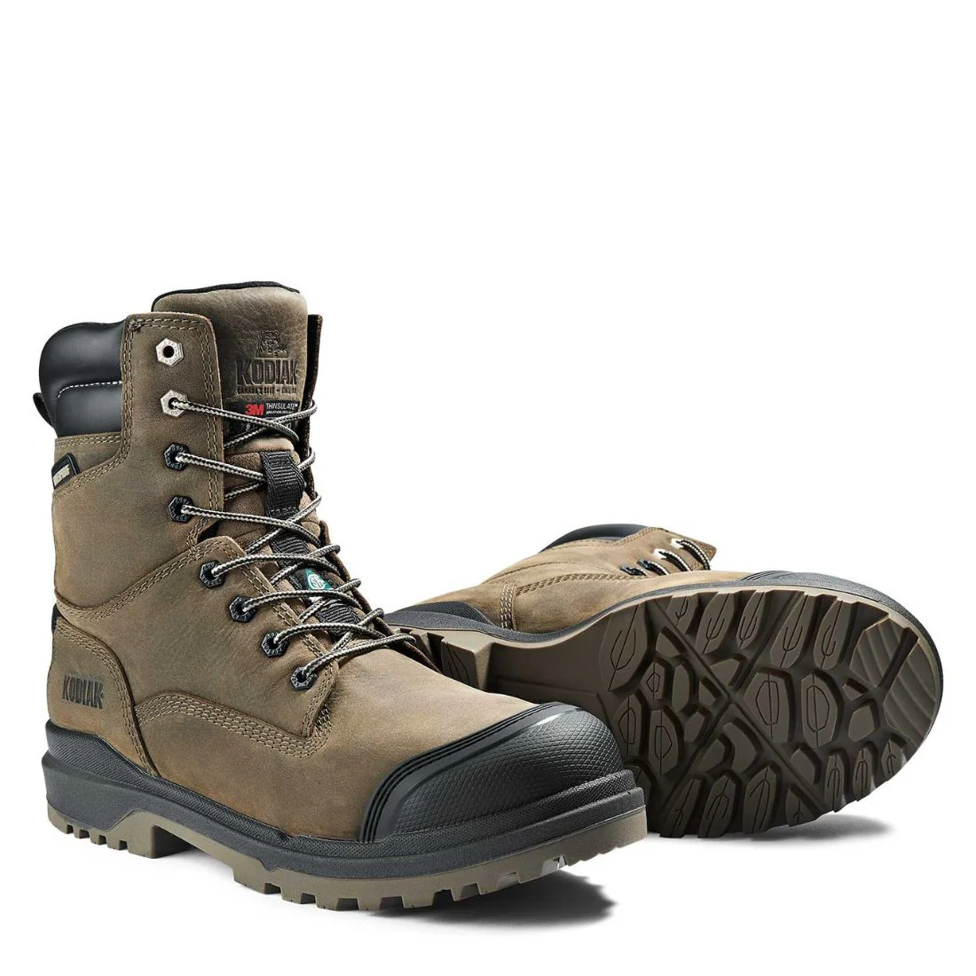 Kodiak Karluk Botte de travail imperméable à bout composite de 8 po pour hommes 8379FS - Brun - Image 8