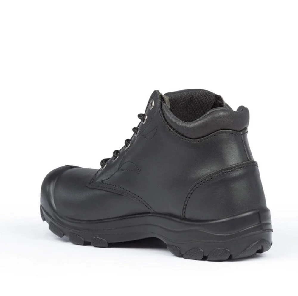 Botte de travail en cuir P&F S559 de 6 po pour femmes à embout d'acier - Noir - Image 4
