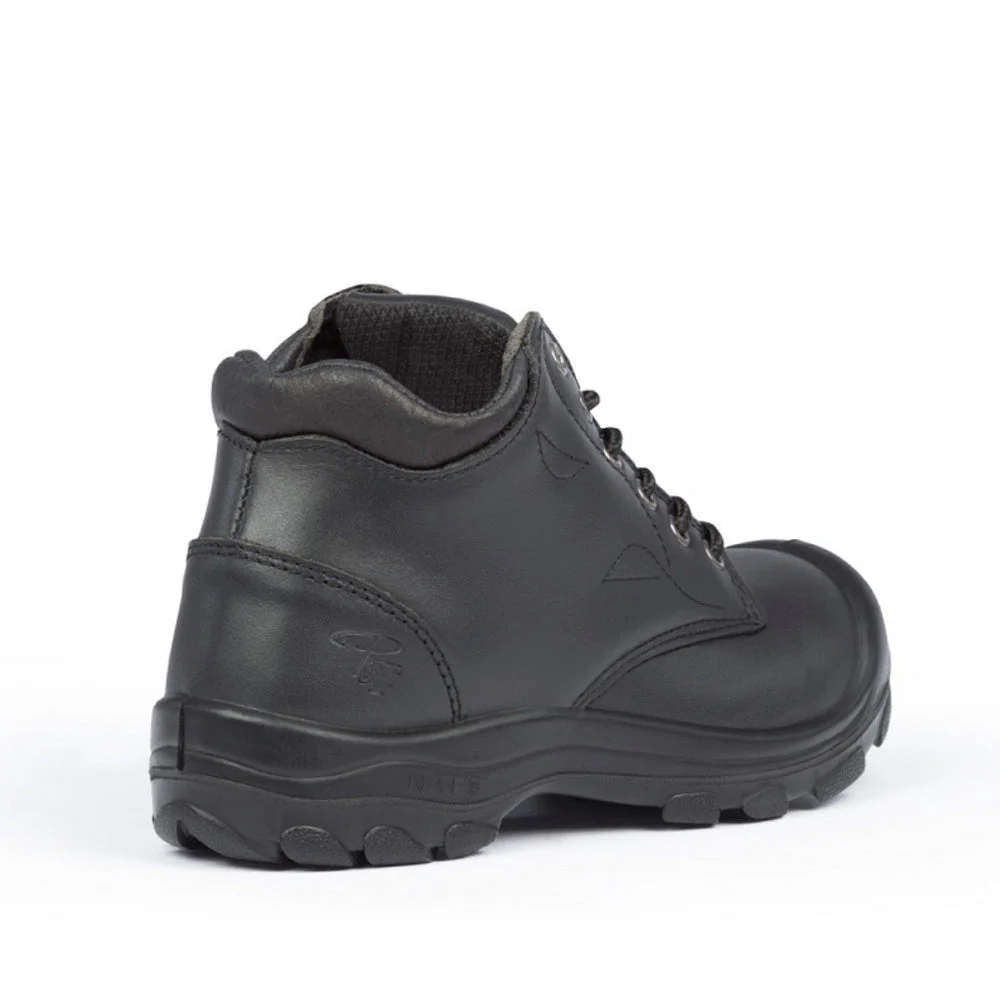 Botte de travail en cuir P&F S559 de 6 po pour femmes à embout d'acier - Noir - Image 6