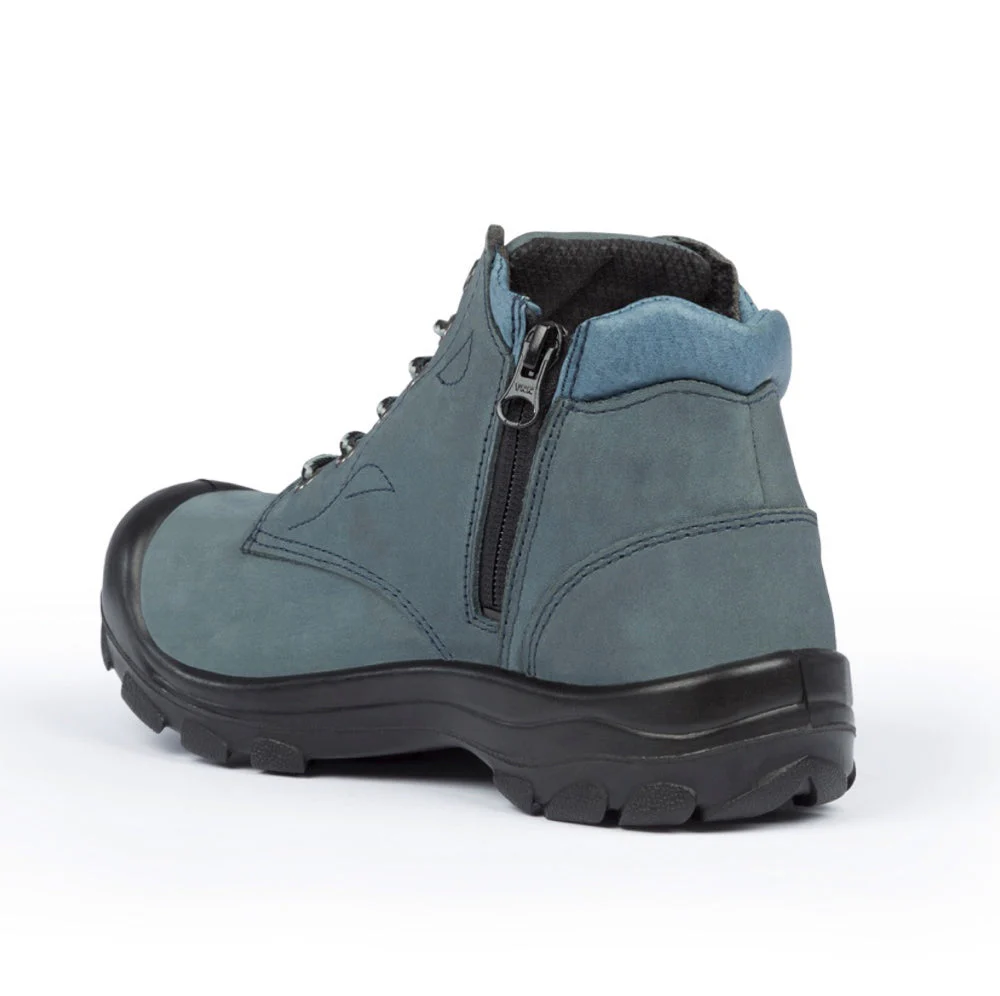 Botte de travail P&F S556 avec fermeture éclair latérale de 6 po pour femmes à embout en acier - Marine - Image 3