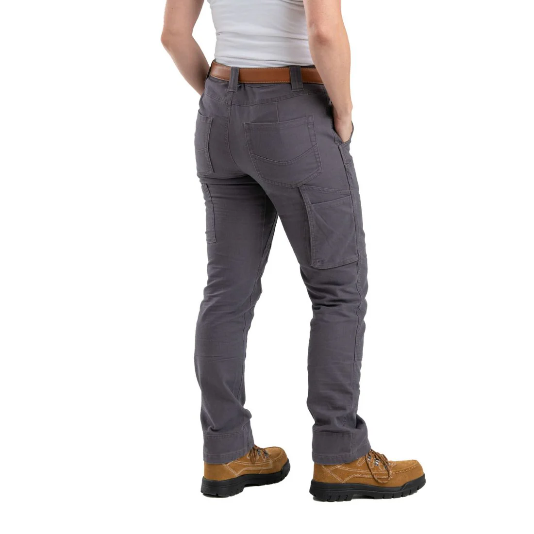 Pantalon Berne Flex Softstone Double-Front Duck pour femme WP922 - Titane Gris - Image 4