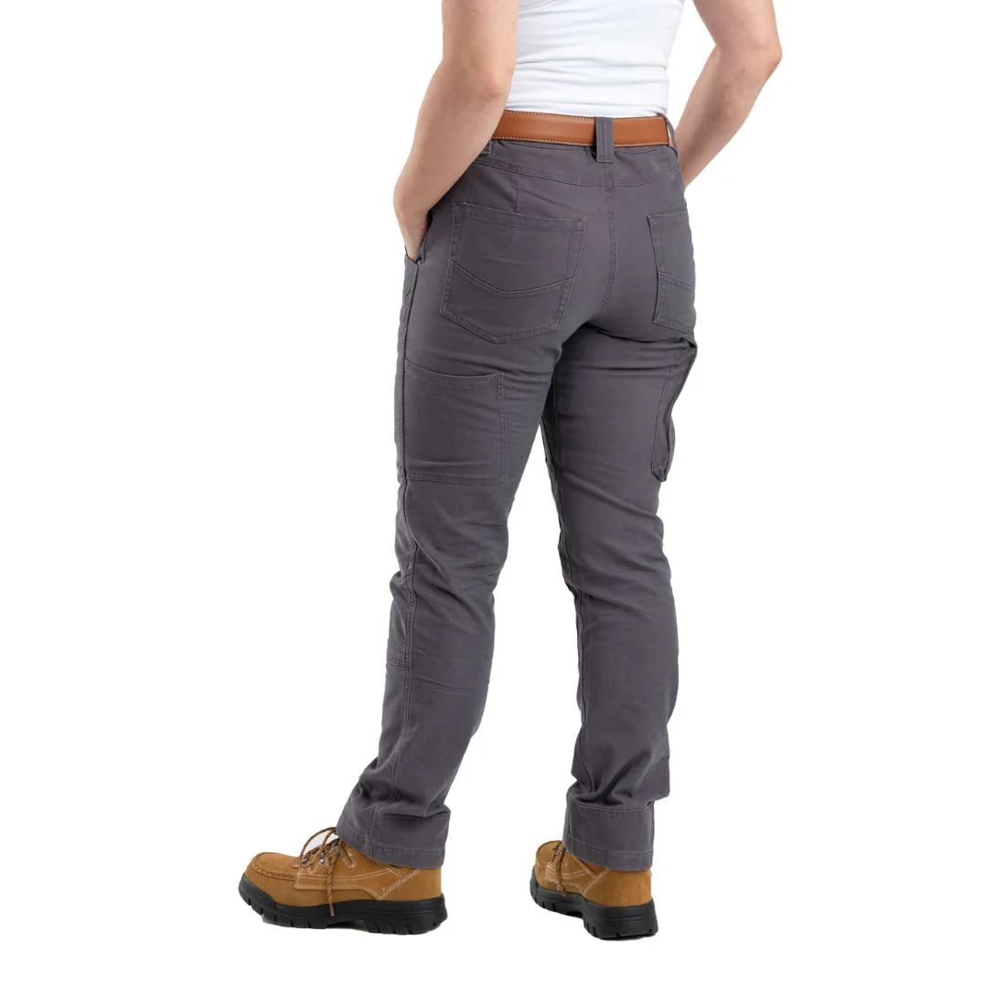 Pantalon Berne Flex Softstone Double-Front Duck pour femme WP922 - Titane Gris - Image 6