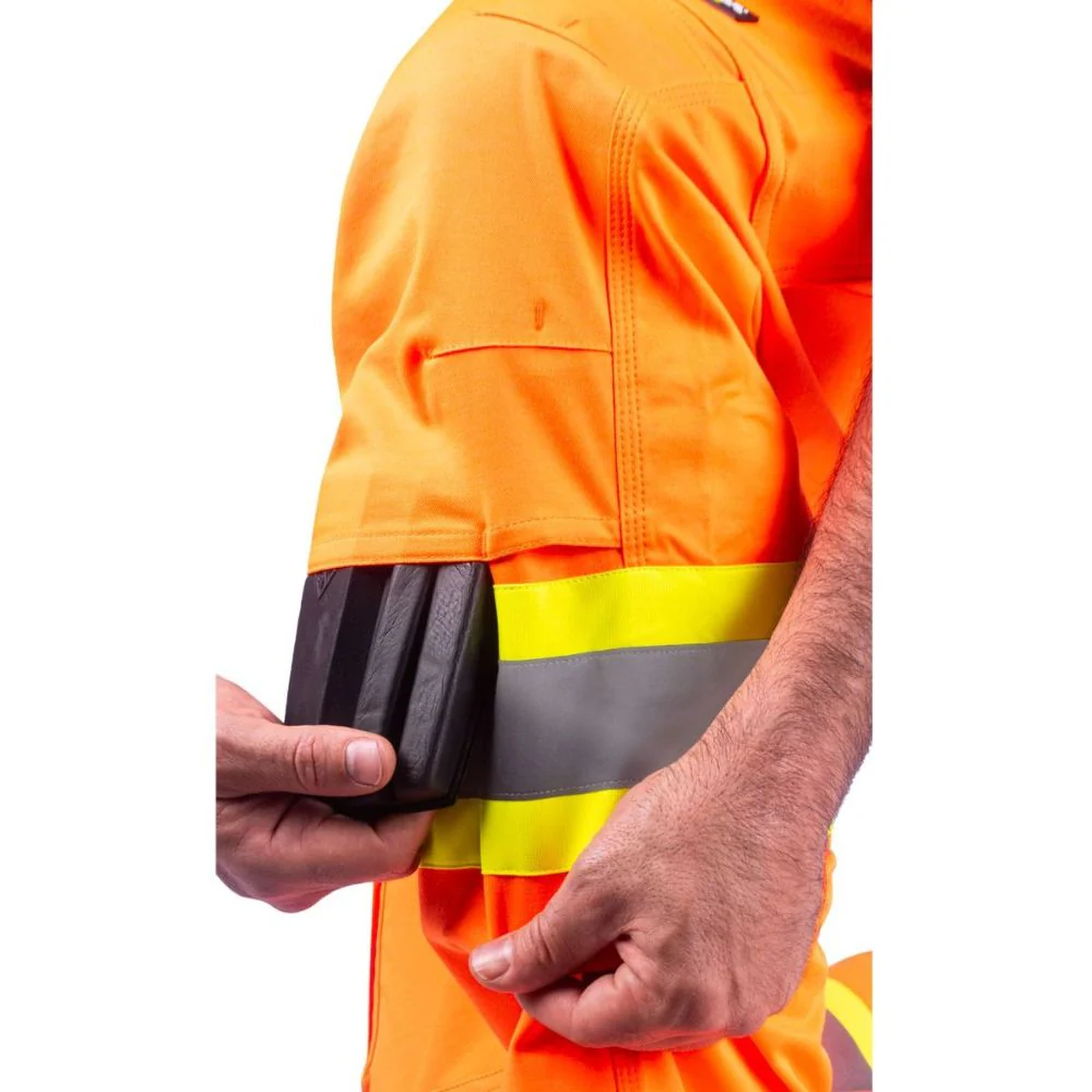 Pantalon cargo haute visibilité Terra pour hommes avec poches pour genouillères 116618 - Orange - Image 3