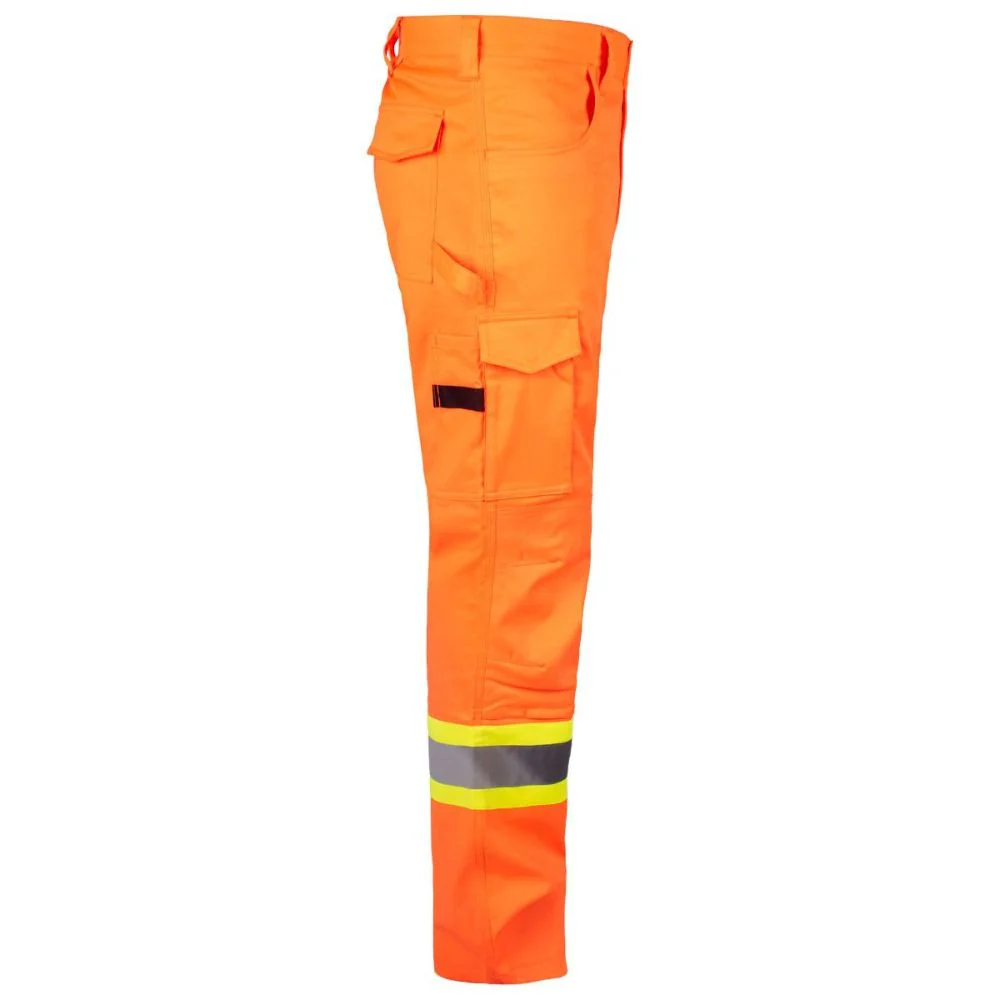 Pantalon cargo haute visibilité Terra pour hommes avec poches pour genouillères 116618 - Orange - Image 4
