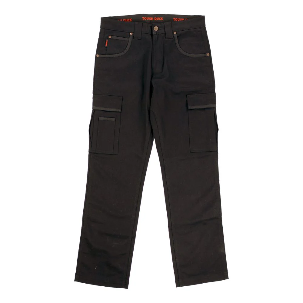 Tough Duck Pantalon de travail cargo extensible à 360° pour femmes WP10 - Noir - Image 3