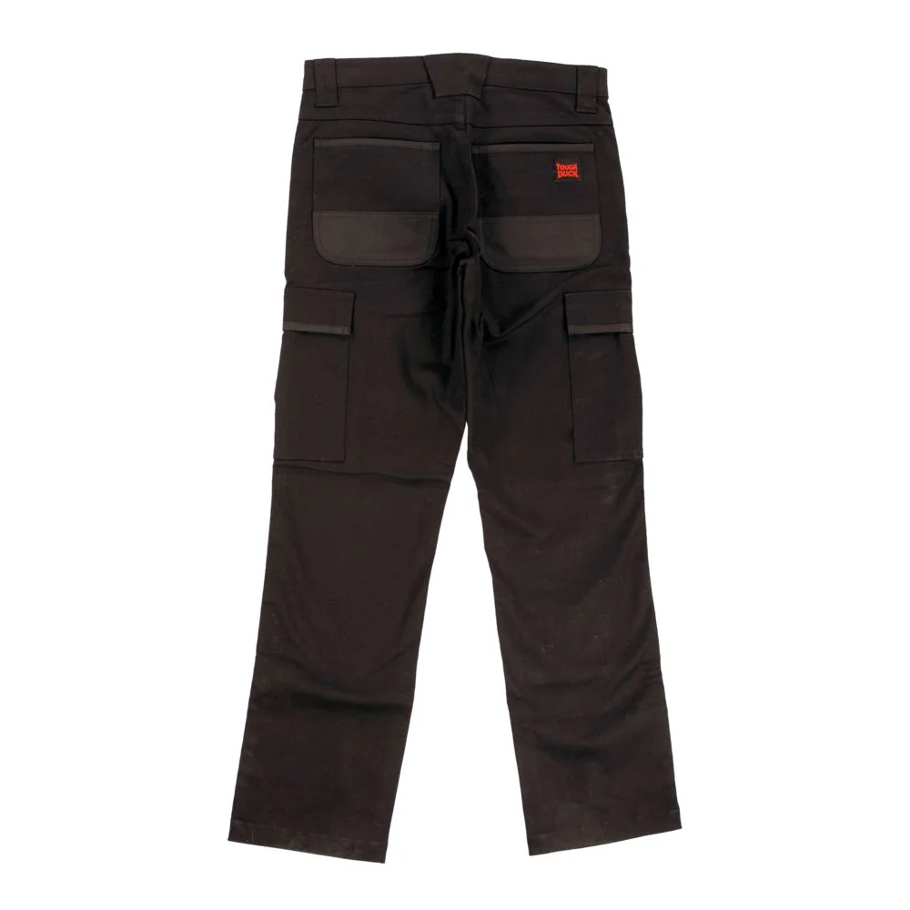 Tough Duck Pantalon de travail cargo extensible à 360° pour femmes WP10 - Noir - Image 4