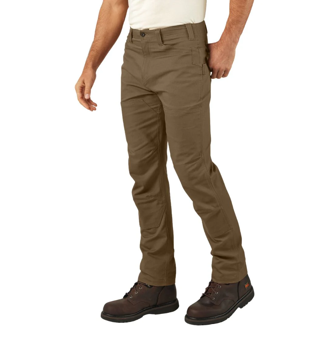Pantalon de travail Dickies Tradebuilt Duck Canvas à double genou pour homme A861D - Brun - Image 2