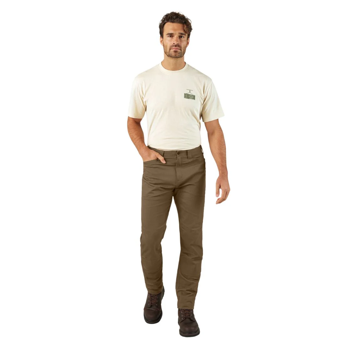 Pantalon de travail Dickies Tradebuilt Duck Canvas à double genou pour homme A861D - Brun - Image 9