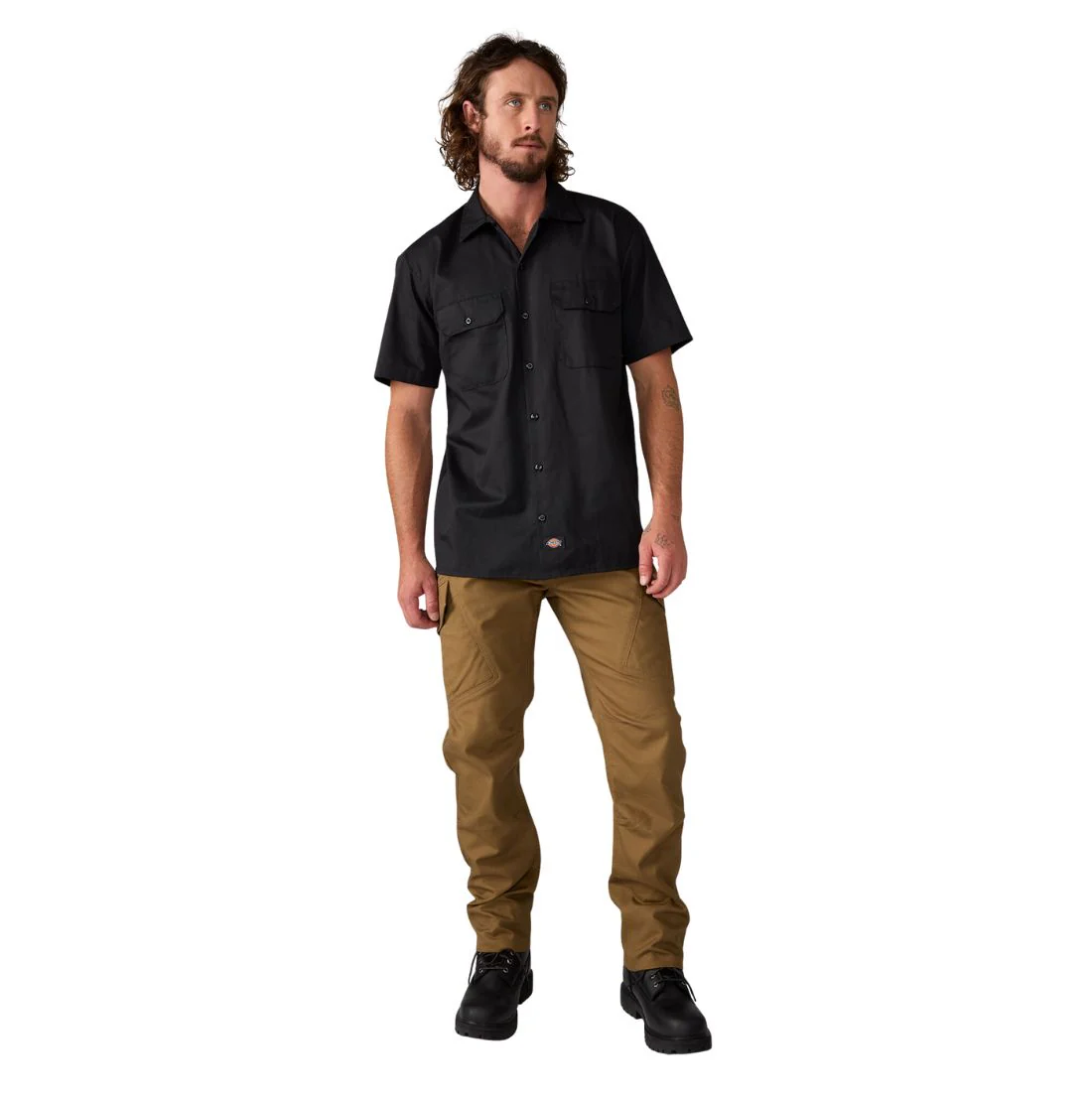Pantalon de travail Dickies Tradebuilt Duck Canvas pour homme A861C - Brun - Image 6