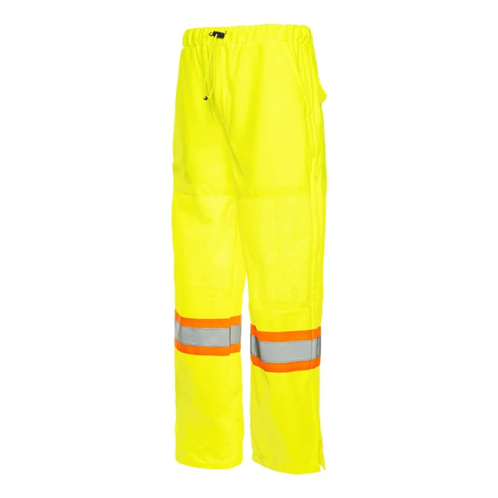 Pantalon de travail en maille de circulation haute visibilité Ground Force pour hommes TB01Y - Jaune - Image 2