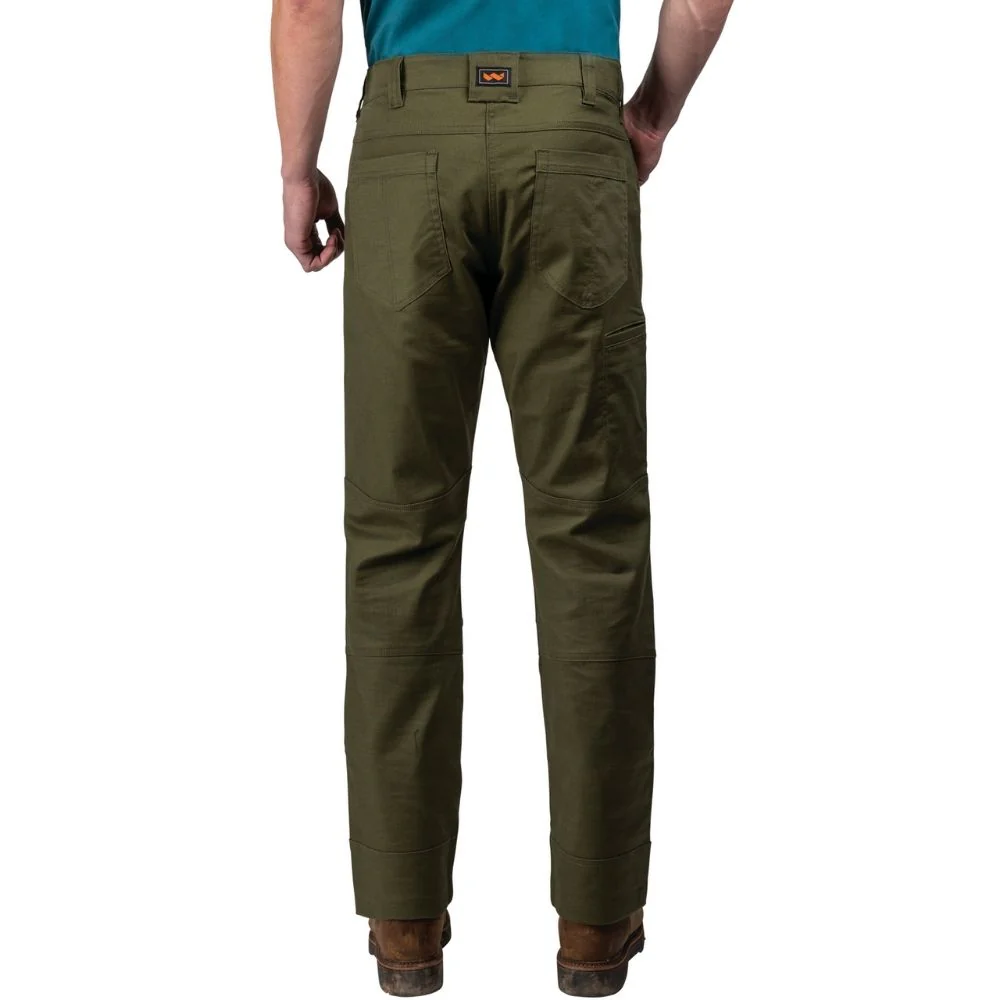 Pantalon de travail Walls Duck Ditchdigger toutes saisons en sergé à double genou pour hommes YP96 - Vert - Image 2