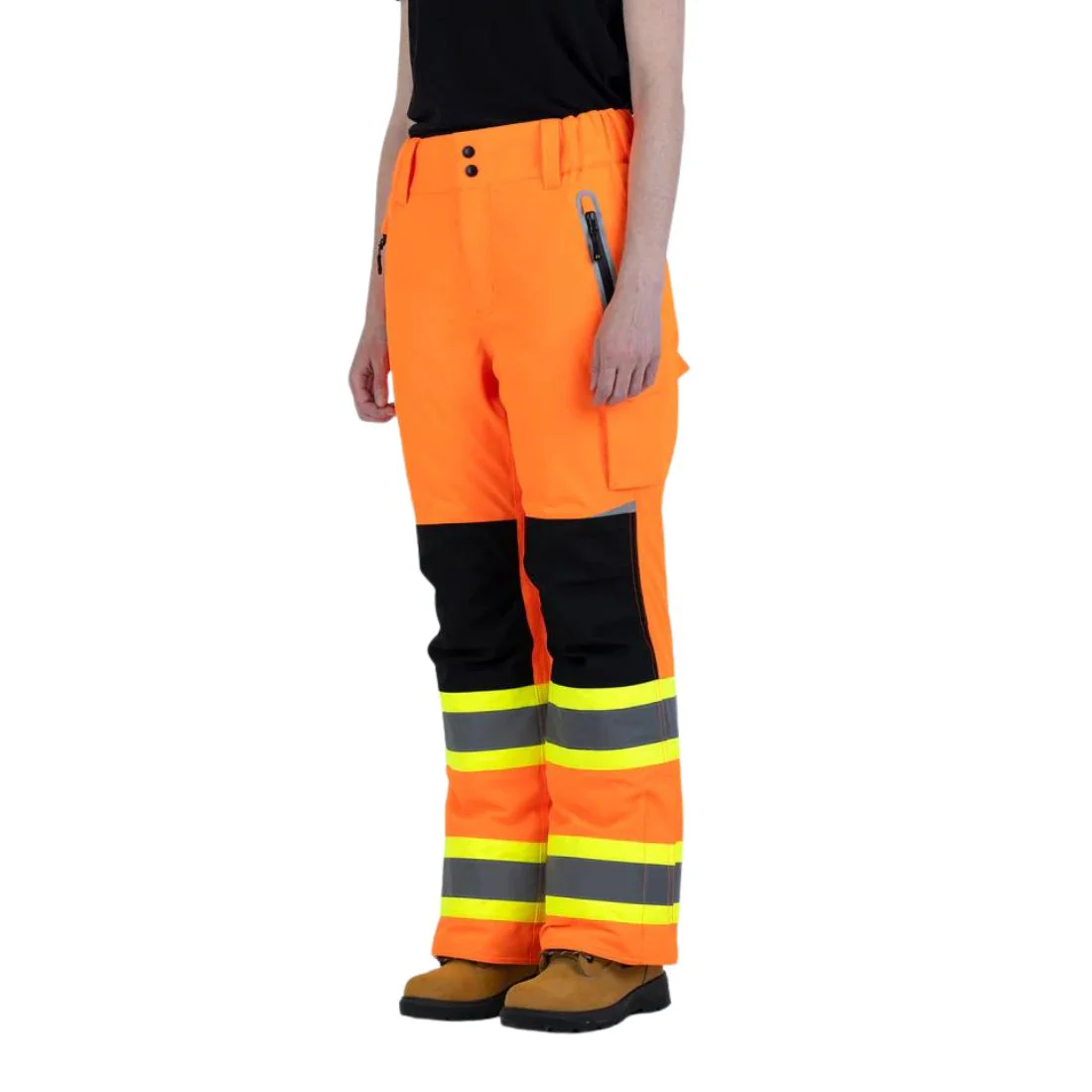 Pantalon utilitaire haute visibilité doublé CSA Forcefield pour femmes - Orange - Image 4