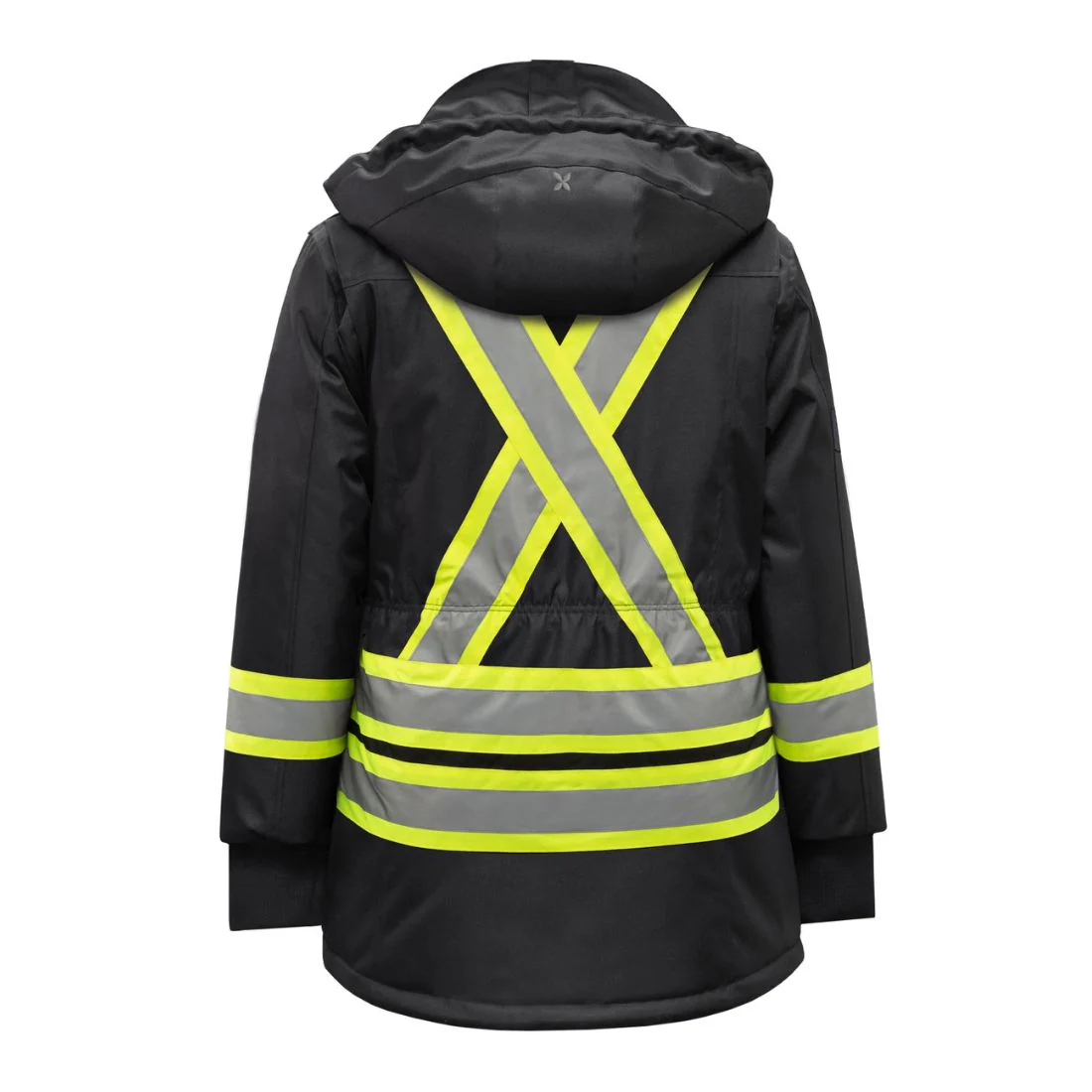 Parka de travail d'hiver haute visibilité pour femmes P&F PF400 - Noir - Image 2