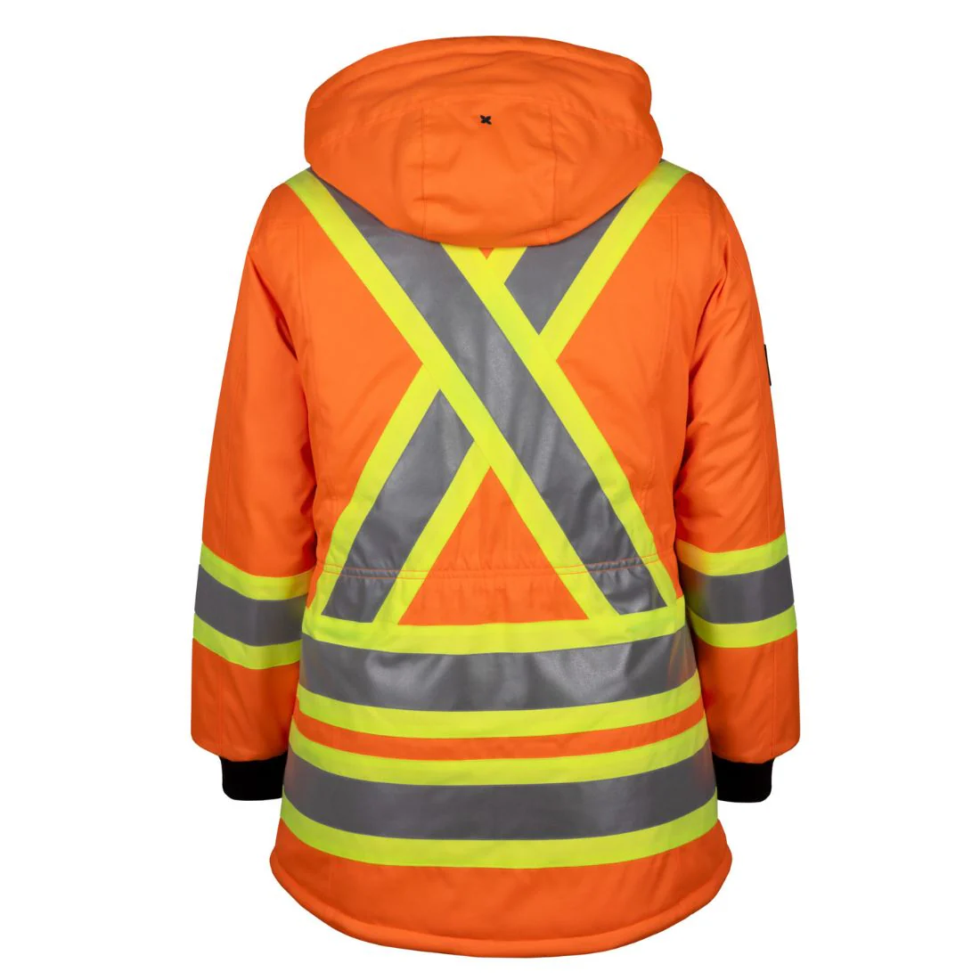 Parka de travail d'hiver haute visibilité pour femmes P&F PF400 - Orange - Image 2