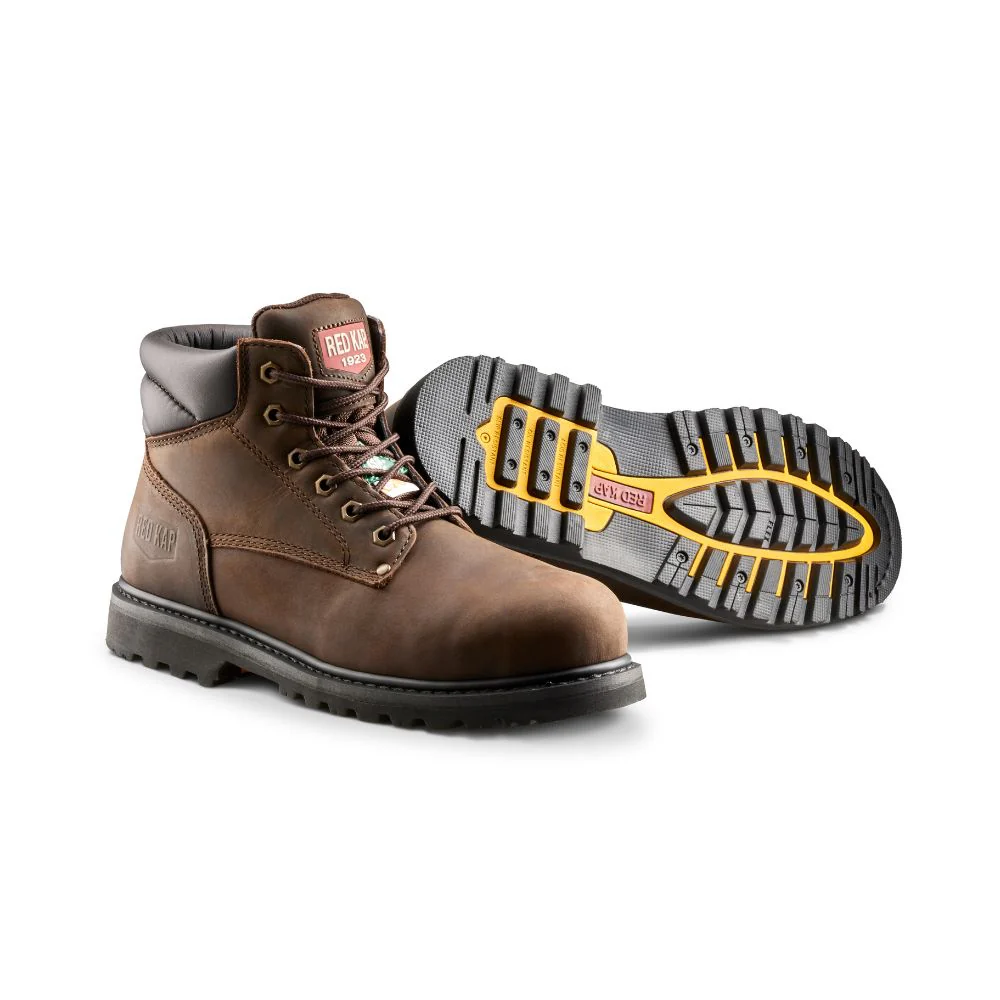 Bottes de sécurité au travail Red Kap de 6 po à embout d'acier CF23101ABR - Brun - Image 6