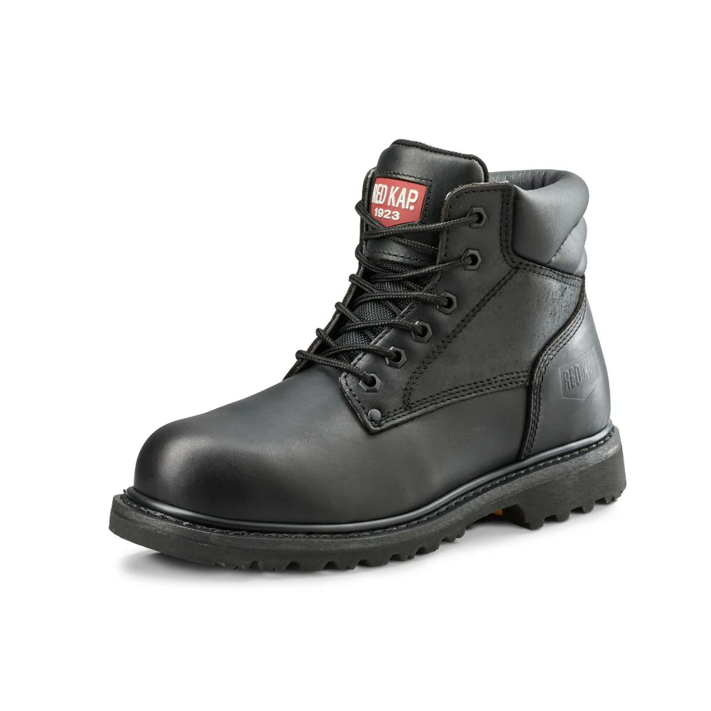 Bottes de sécurité au travail Red Kap de 6 po à embout d'acier CF23101ABK - Noir - Image 3