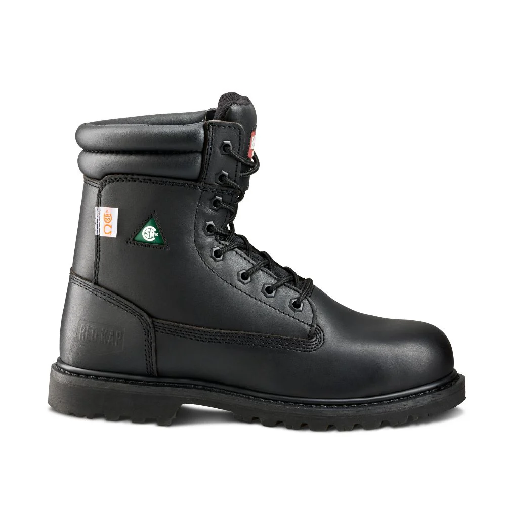Bottes de sécurité au travail Red Kap de 8 po à embout d'acier CF23100ABK - Noir - Image 2