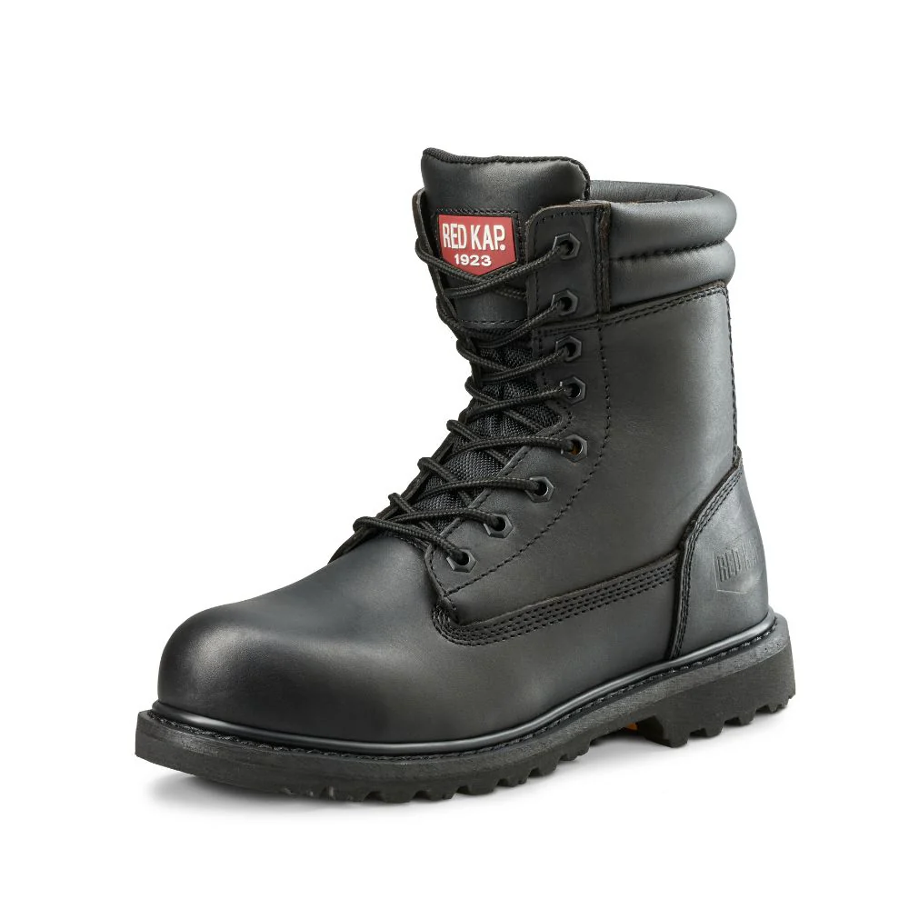 Bottes de sécurité au travail Red Kap de 8 po à embout d'acier CF23100ABK - Noir - Image 3