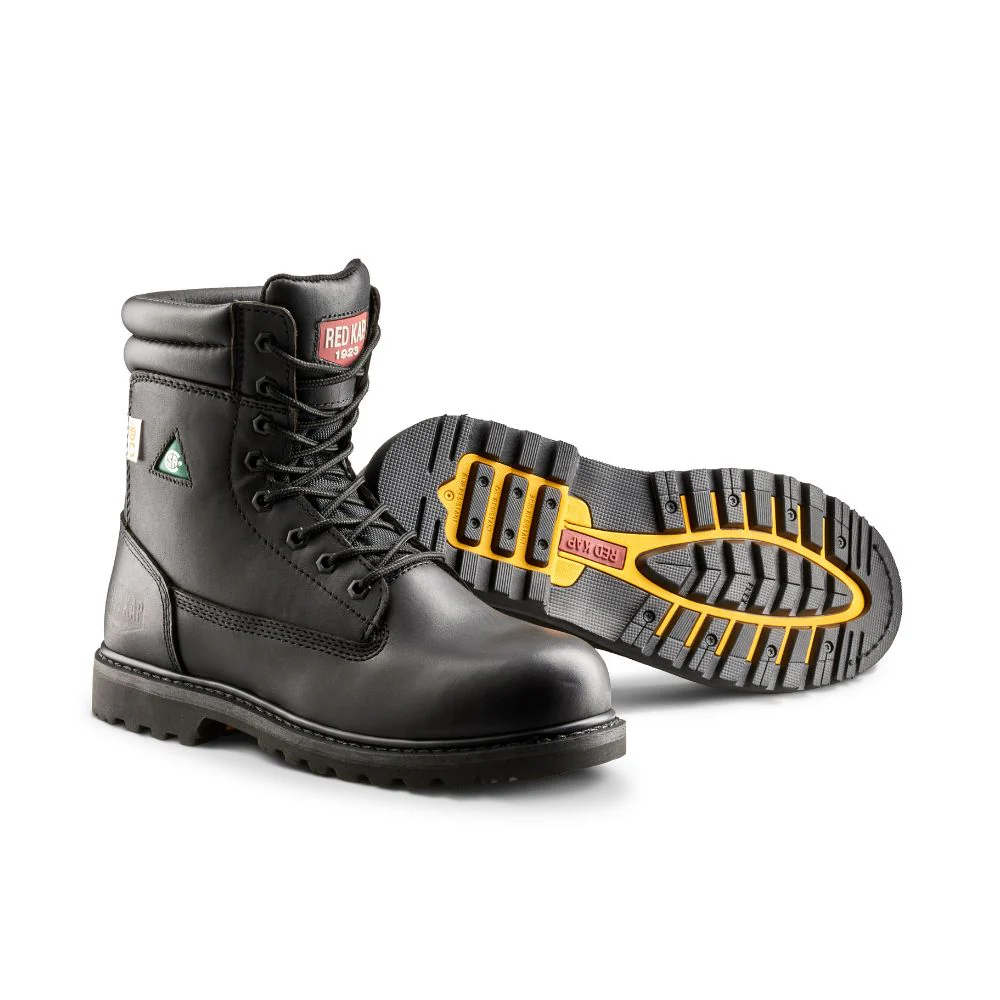 Bottes de sécurité au travail Red Kap de 8 po à embout d'acier CF23100ABK - Noir - Image 4