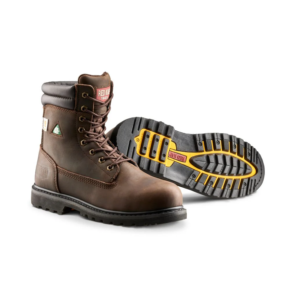 Bottes de sécurité au travail Red Kap de 8 po à embout d'acier CF23100ABR - Brun - Image 4