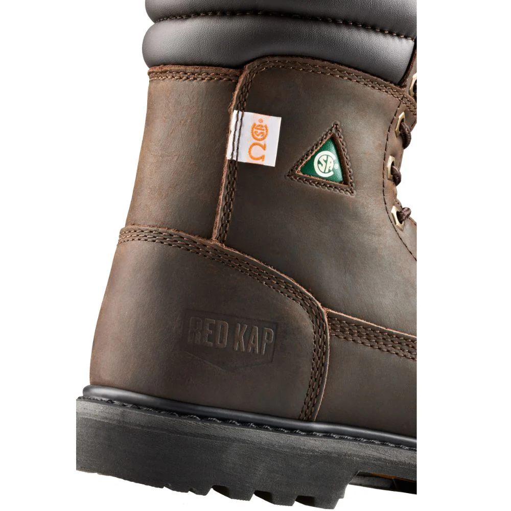 Bottes de sécurité au travail Red Kap de 8 po à embout d'acier CF23100ABR - Brun - Image 5