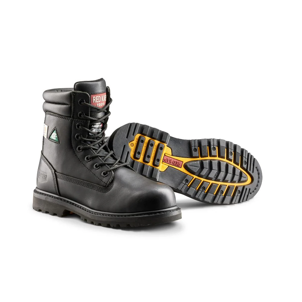 Redkap Bottes de sécurité au travail isolées à embout d'acier de 8 po de Redkap CF23100AIBK - Noir - Image 4