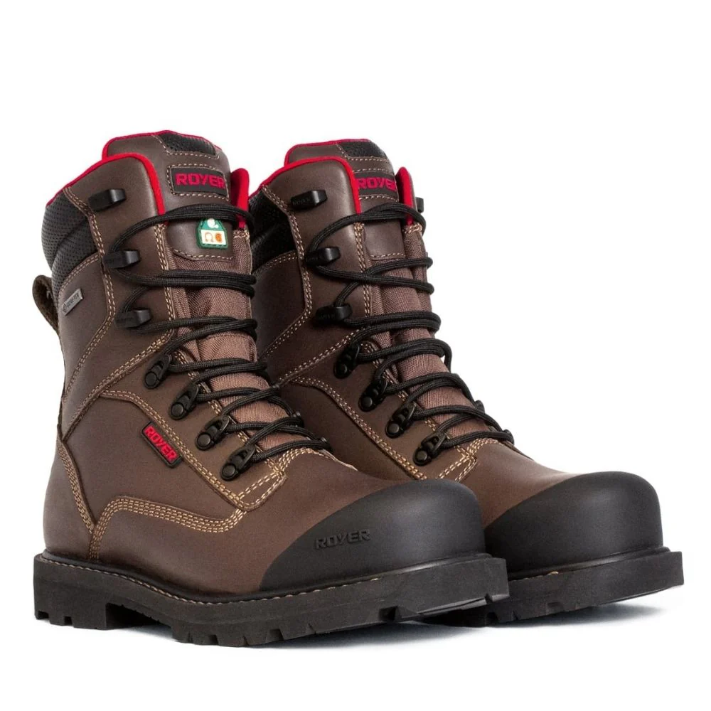 Royer Revolt 8 po Botte de sécurité imperméable à bout composite pour hommes avec Vibram - Brun 8920RT - Image 2