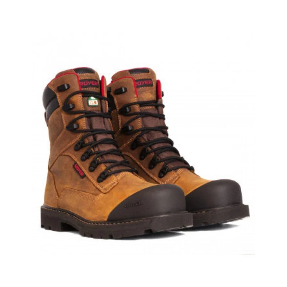 Royer Revolt Botte de sécurité à embout composite de 8" pour hommes avec Vibram - Brun 8990RT - Image 2