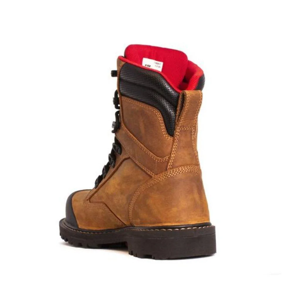 Royer Revolt Botte de sécurité à embout composite de 8" pour hommes avec Vibram - Brun 8990RT - Image 3