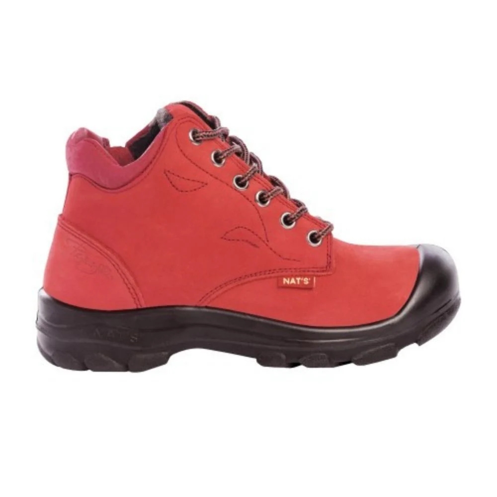 Botte de sécurité S556 Rouge P&F's pour femme de 15 cm, à embout d'acier - rouge - Image 3