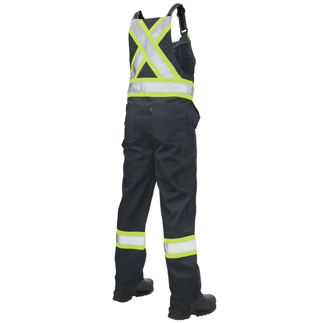 Salopette de sécurité CSA pour homme Tough Duck en sergé non doublée S769 - Noir - Image 2