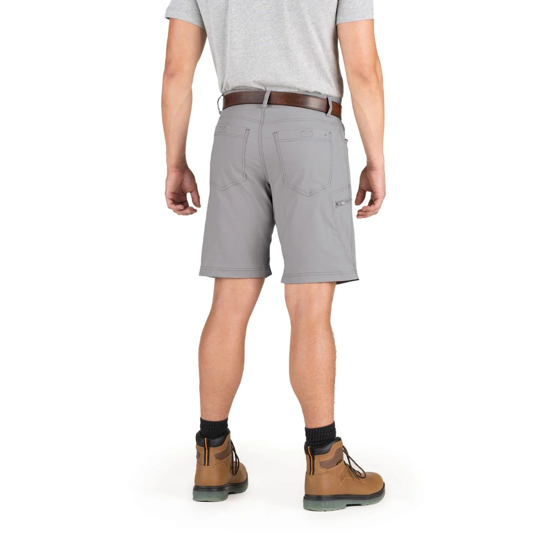 Short Berne Flex Pro léger 10 pouces pour homme S813 - Gris - Image 2