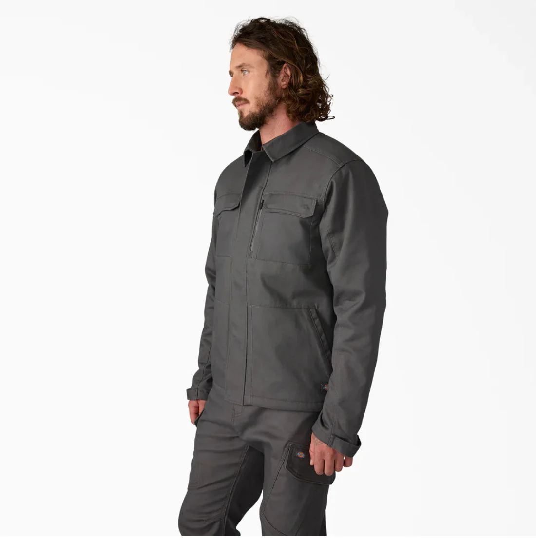 Surchemise Dickies Tradebuilt pour homme A8791 - Gris - Image 3