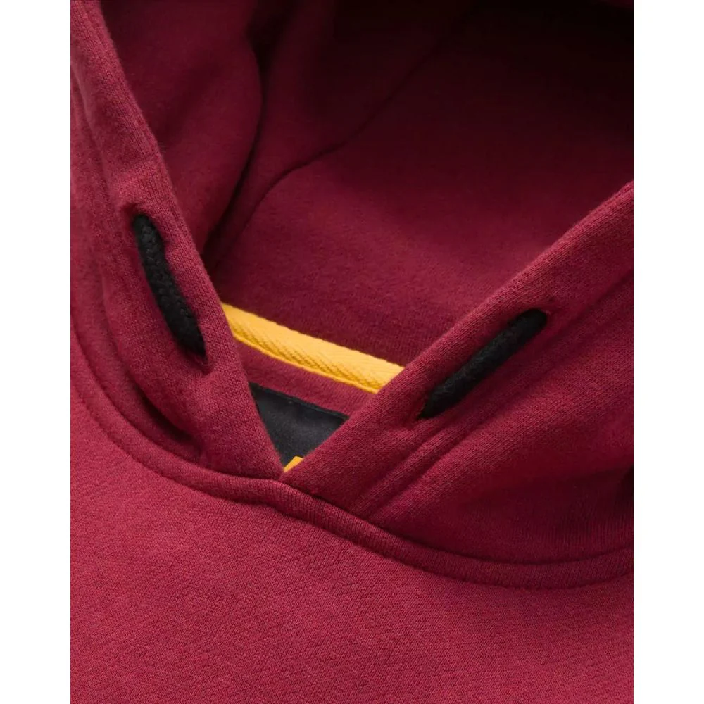 Sweat à capuche avec bannière de marque CAT pour hommes - Rouge 1910709 - Image 6