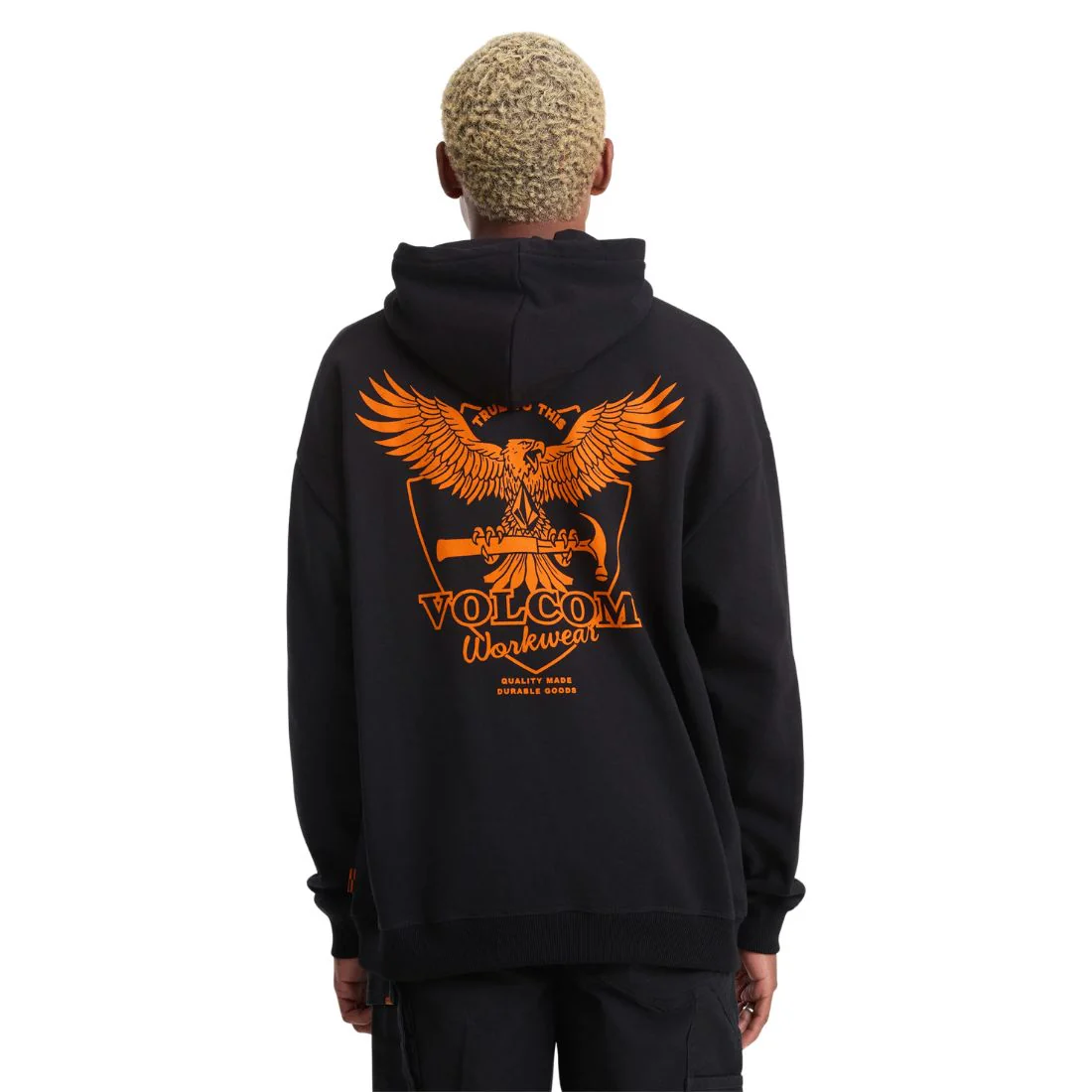 Sweat à capuche de travail Volcom Hammer pour homme A4112602 - Noir - Image 2
