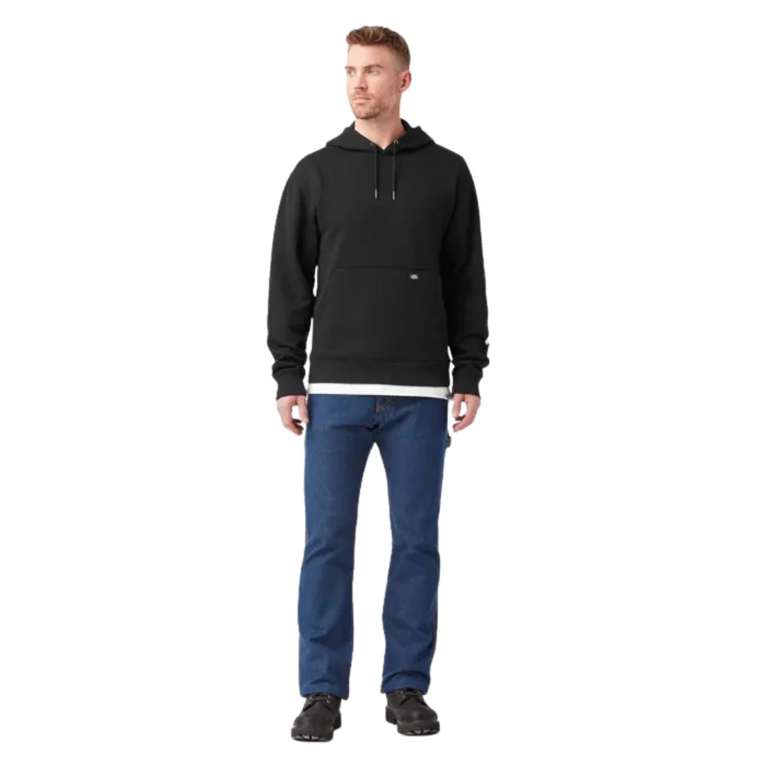 Sweat à capuche Dickies pour homme, déperlant, avec logo sur les manches, TW22B - Noir - Image 4