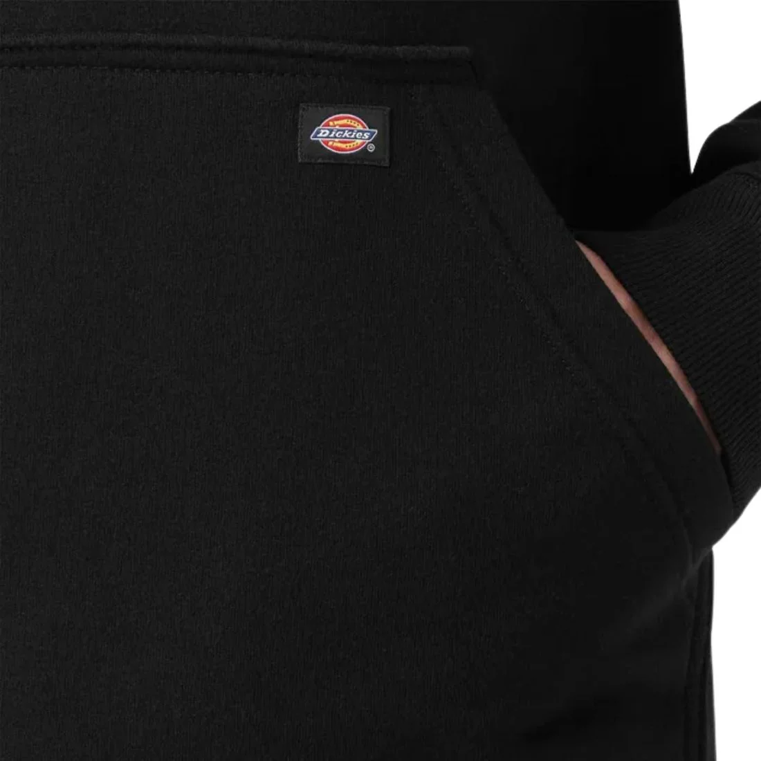 Sweat à capuche Dickies pour homme, déperlant, avec logo sur les manches, TW22B - Noir - Image 5