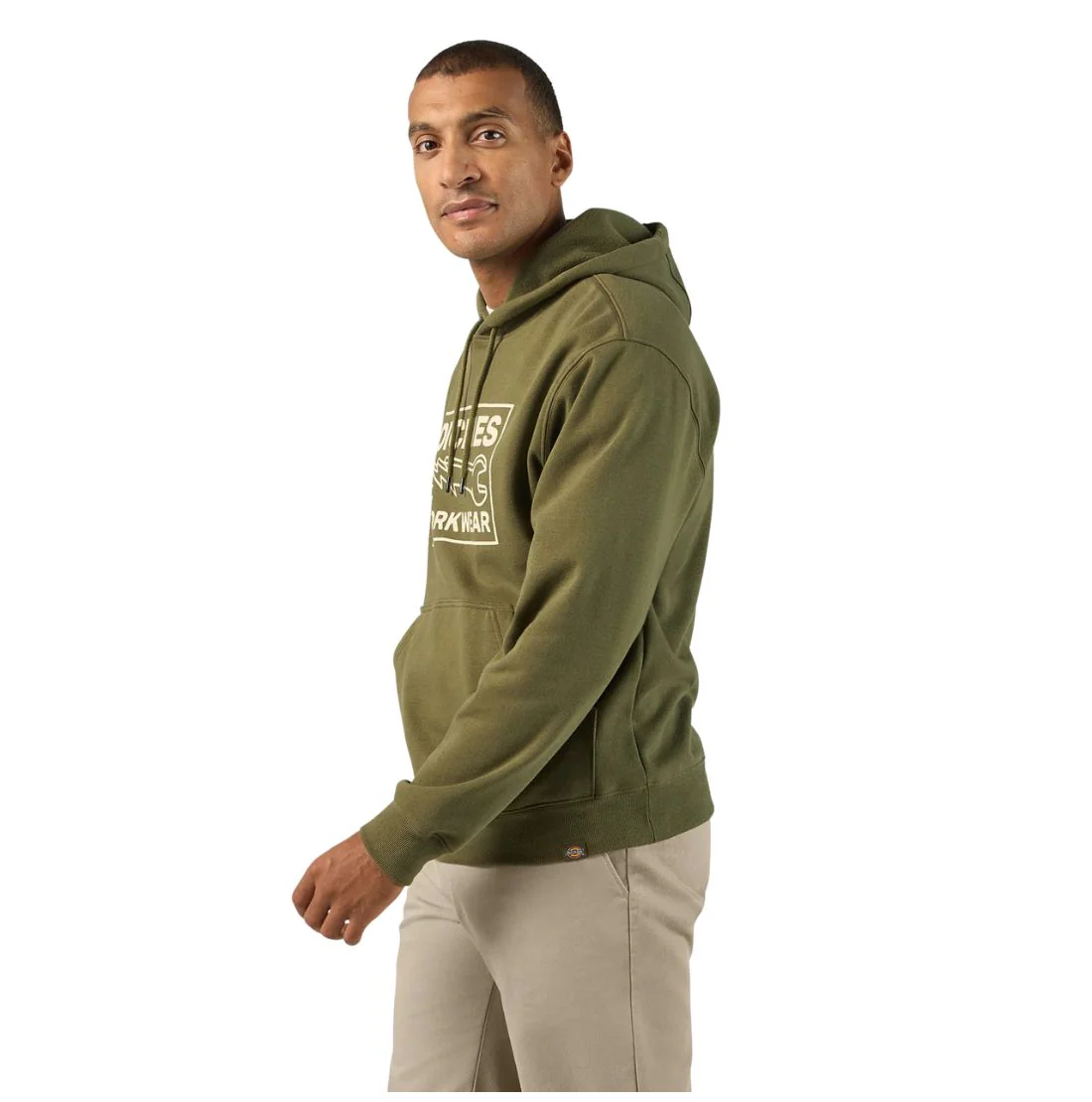 Sweat à capuche graphique Dickies Full Charge pour homme A87IX - Vert militaire - Image 3