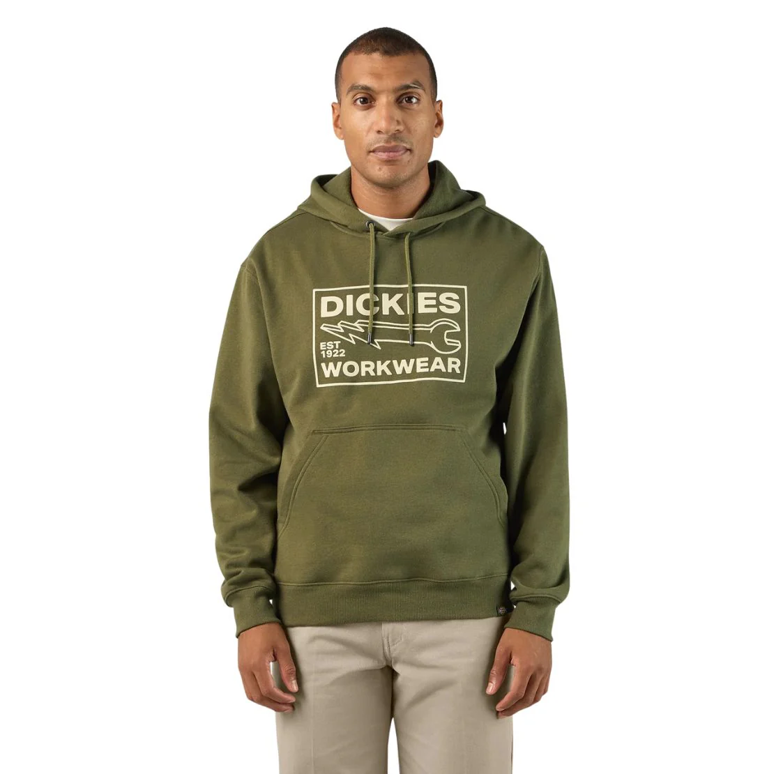 Sweat à capuche graphique Dickies Full Charge pour homme A87IX - Vert militaire - Image 4