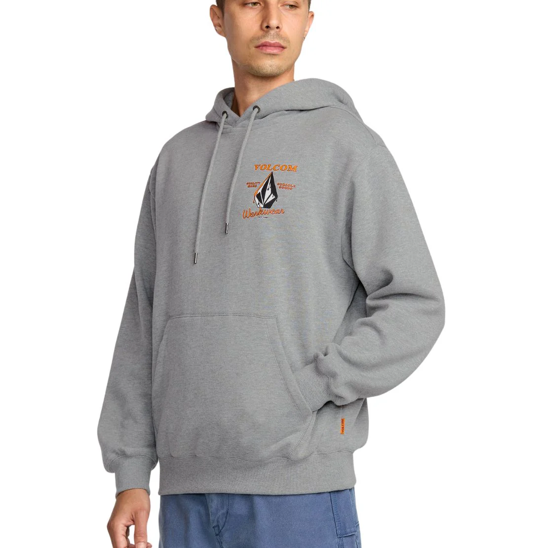 Sweat à capuche graphique Volcom pour homme A4132503 - Gris - Image 2