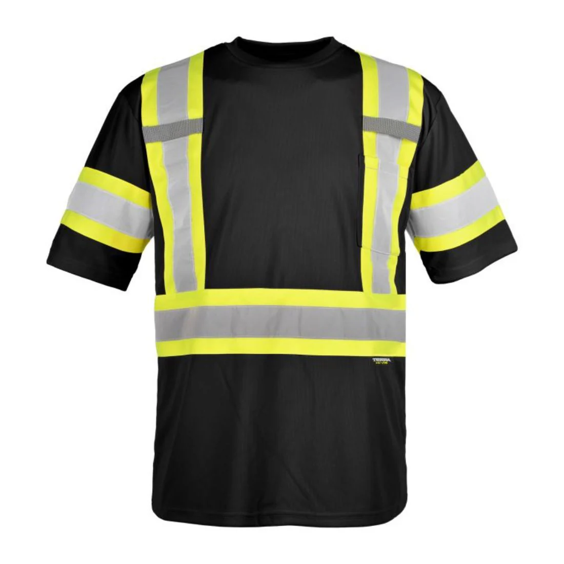 T-shirt de travail à haute visibilité, à manches courtes 116524bk - noir - Image 3