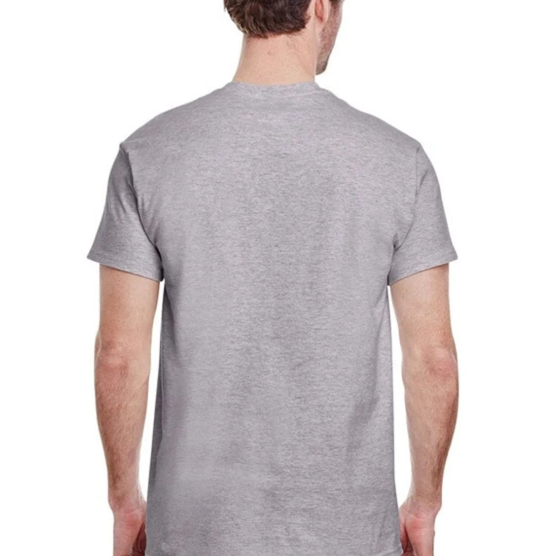 T-shirt à manches courtes et col ras du cou Gildan G500 pour hommes - GRIS - Image 2
