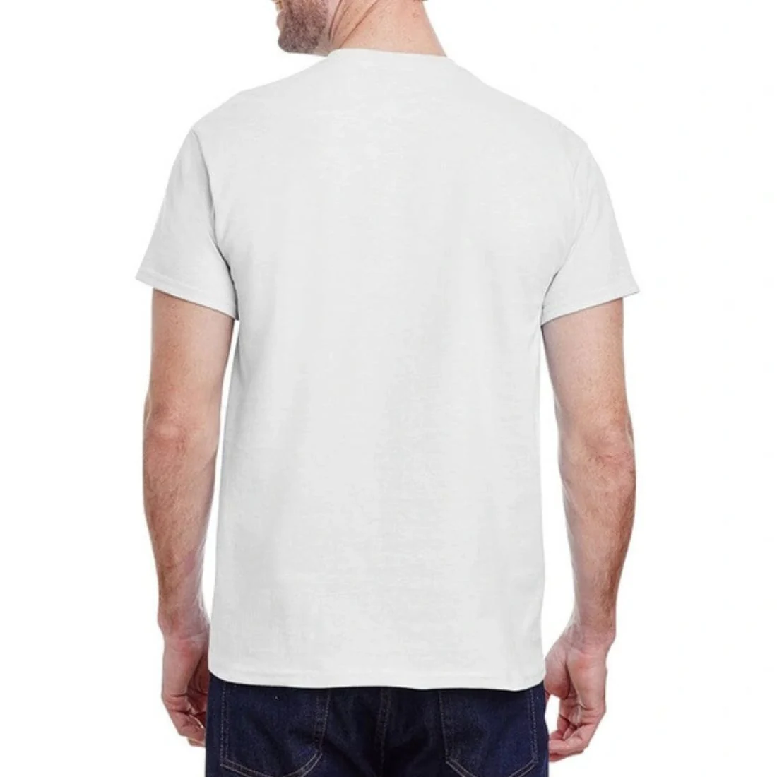 T-shirt à manches courtes et col ras du cou Gildan G500 pour hommes - BLANC - Image 2
