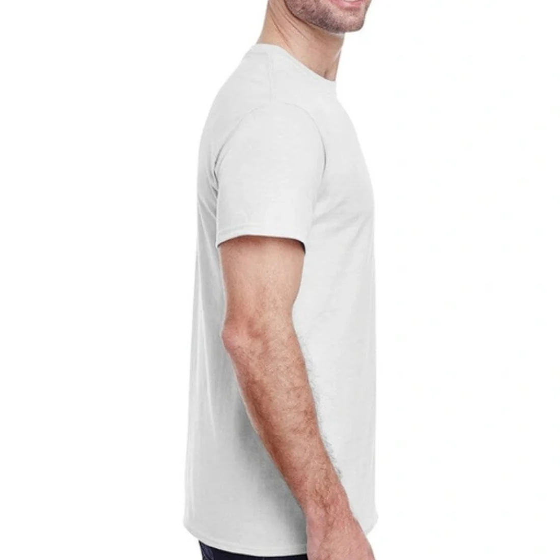 T-shirt à manches courtes et col ras du cou Gildan G500 pour hommes - BLANC - Image 3