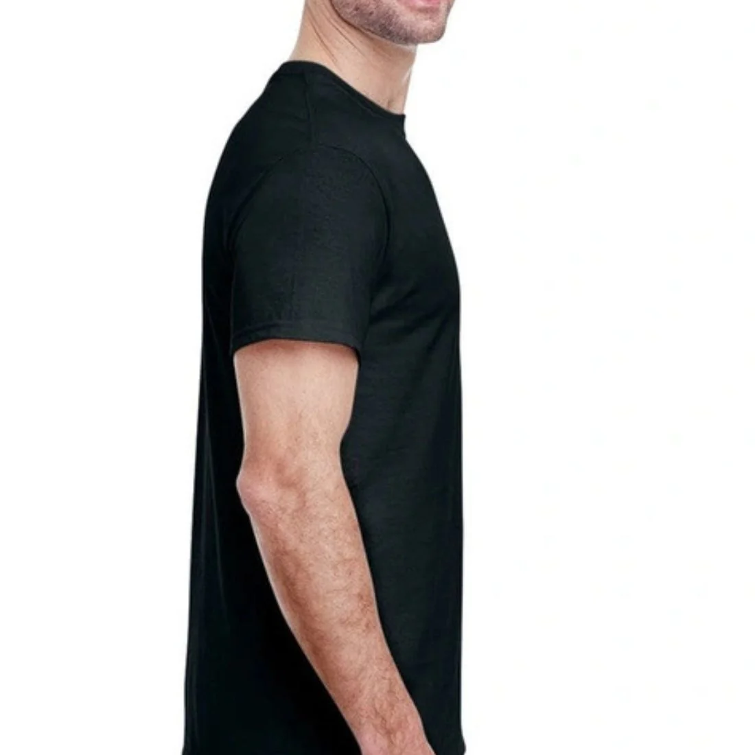 T-shirt à manches courtes et col ras du cou Gildan G500 pour hommes - NOIR - Image 3